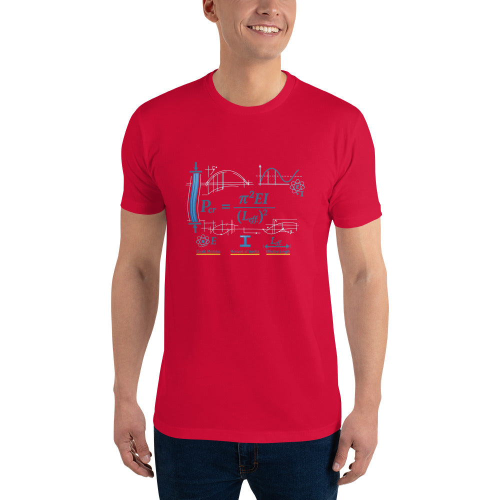 Euler Buckling Equation Print - Red
