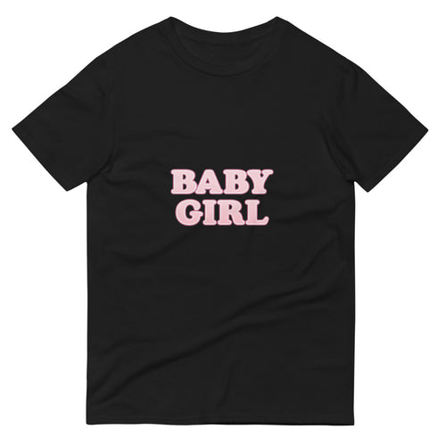Blush Neon Baby Girl Poster - Black