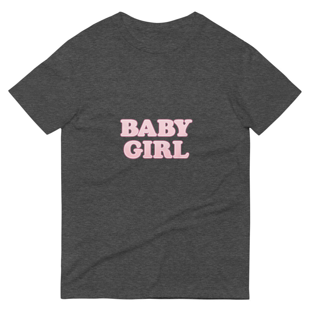 Blush Neon Baby Girl Poster - Heather Dark Grey