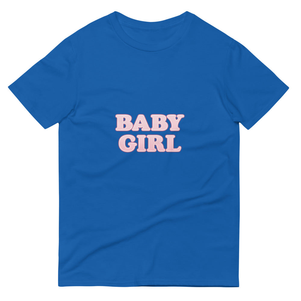 Blush Neon Baby Girl Poster - Royal Blue