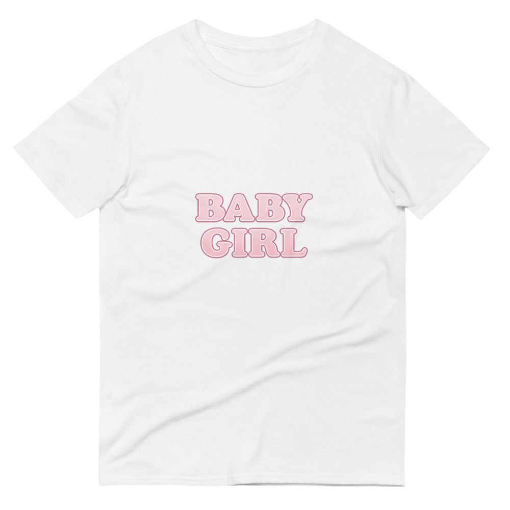 Blush Neon Baby Girl Poster - White