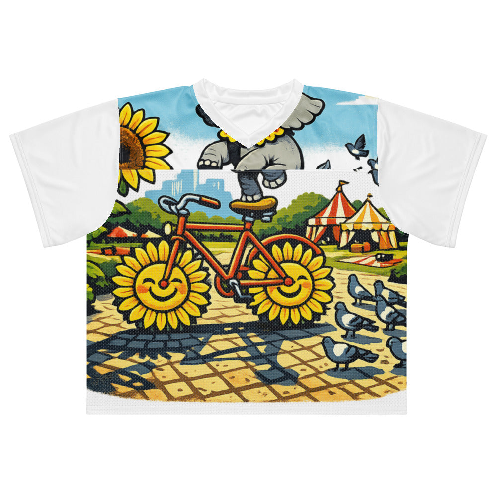 Elephant on Sunflower Wheels - View 1