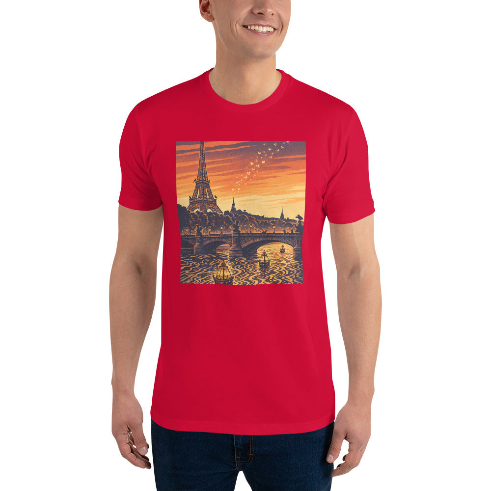 Lantern Moths Over Iron Tower - Red