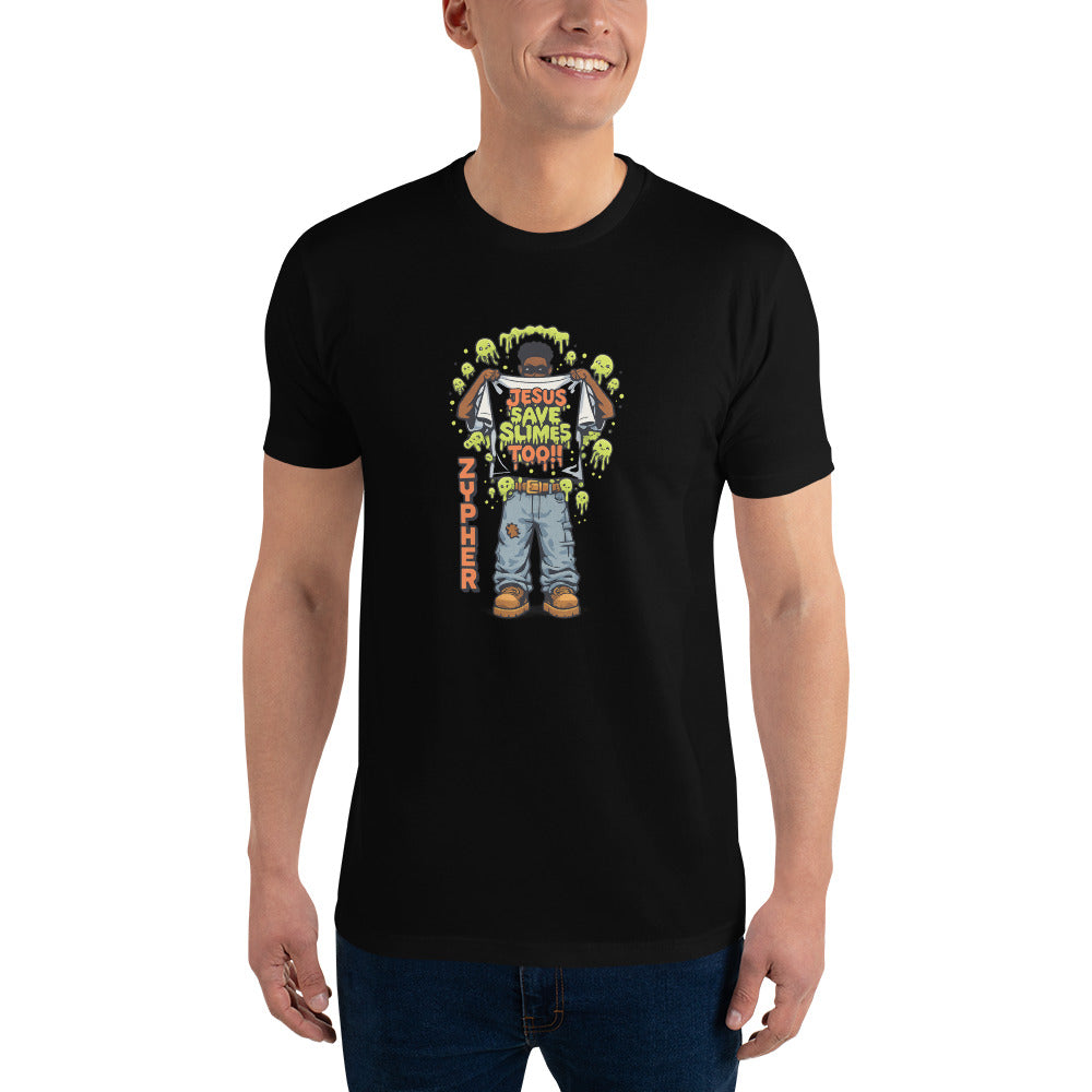 Dripping Neon Slime Tee - Black