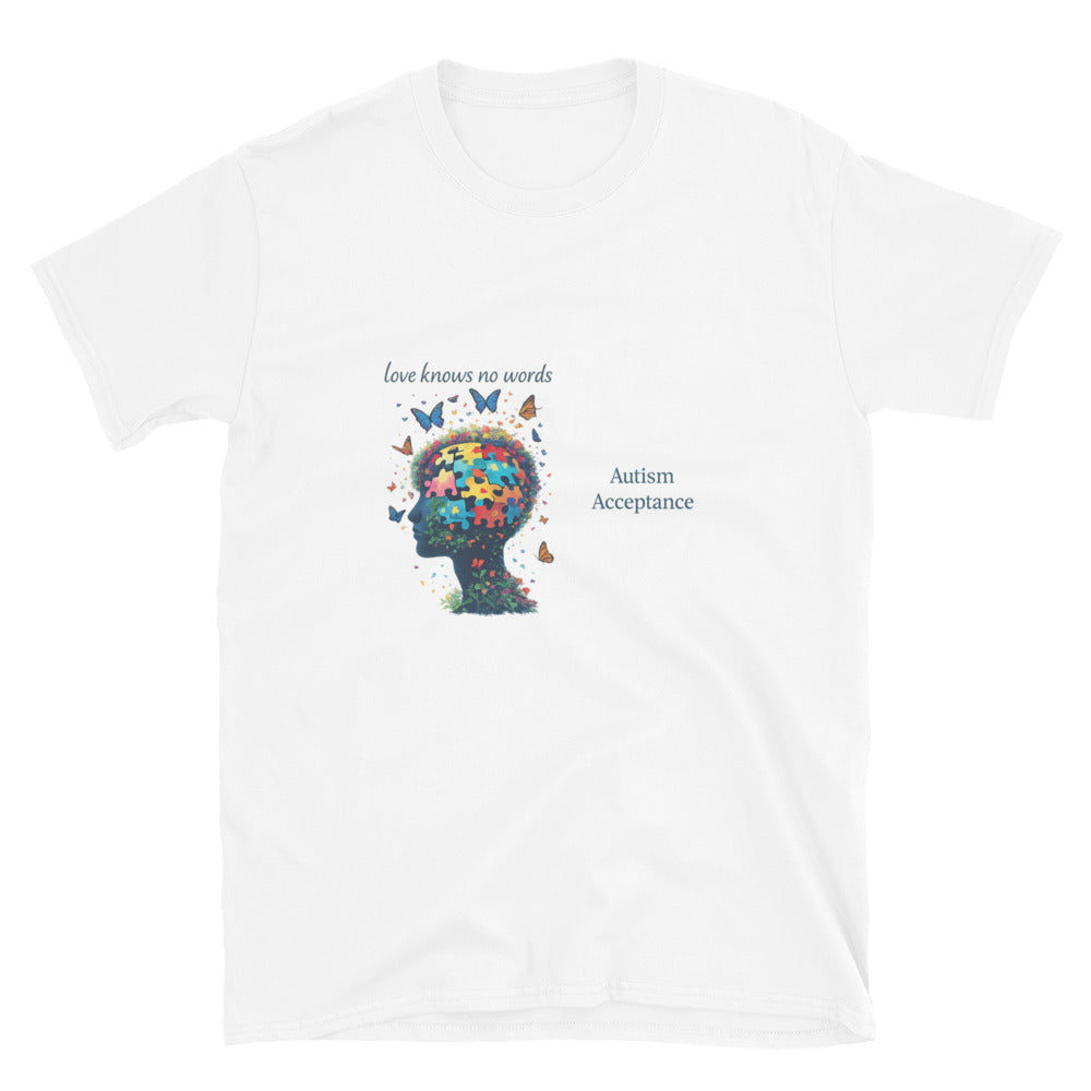 Love Knows No Words Autism Acceptance Tee - View 1
