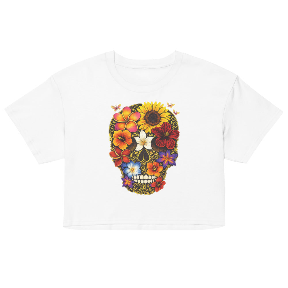 Gilded Floral Skull - View 1