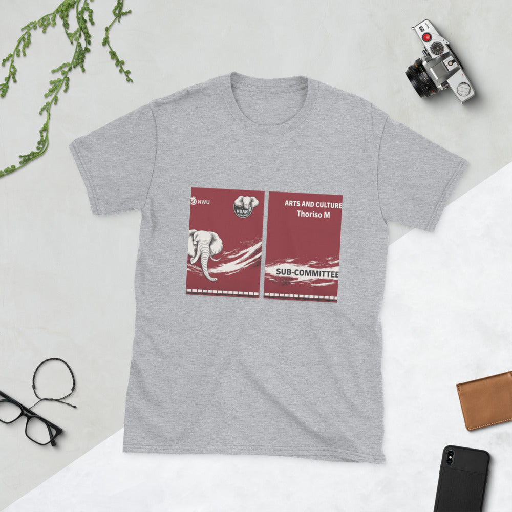 Maroon Elephant Wave T-Shirt - Sport Grey