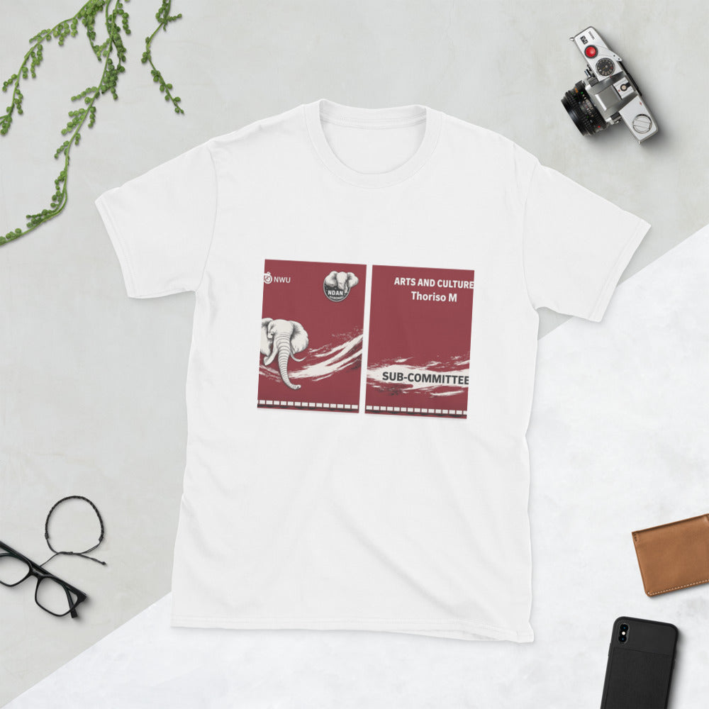 Maroon Elephant Wave T-Shirt - White
