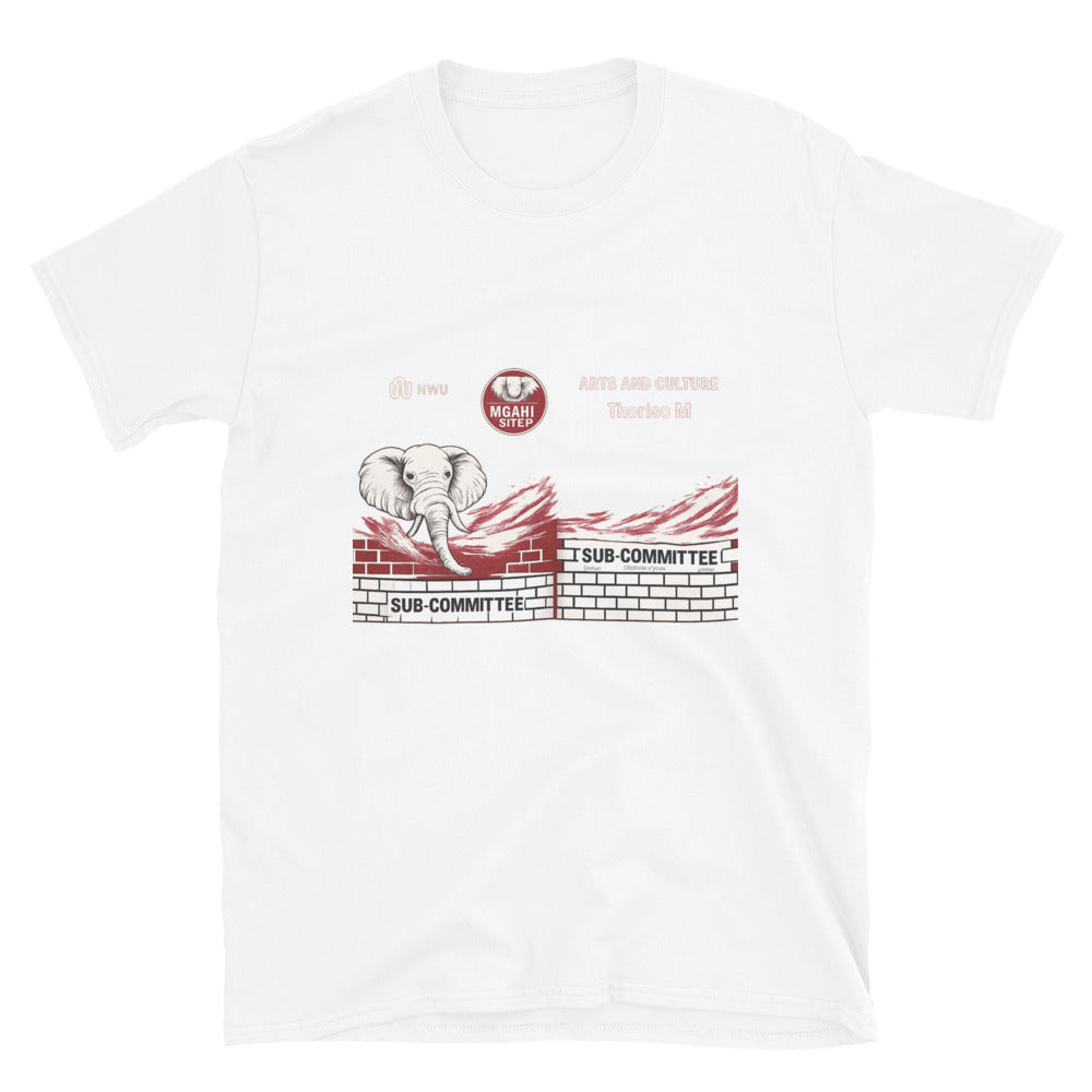 Maroon Breakthrough Elephant Tee - White