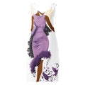 Moonlit Lavender Raven Muse - White