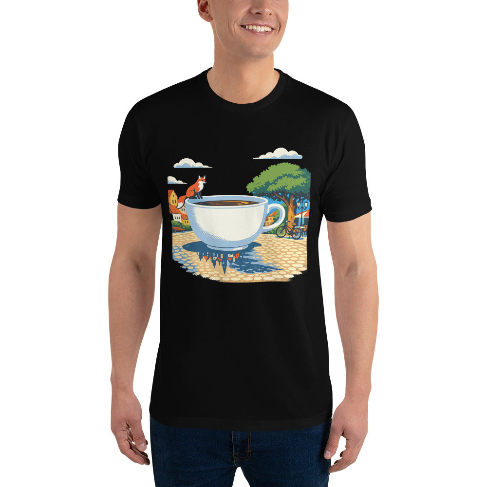 Upside-Down Village in a Teacup - Black