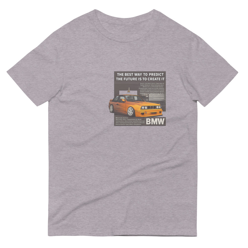 Sunset Garage Racer Chest Tee - Heather Grey