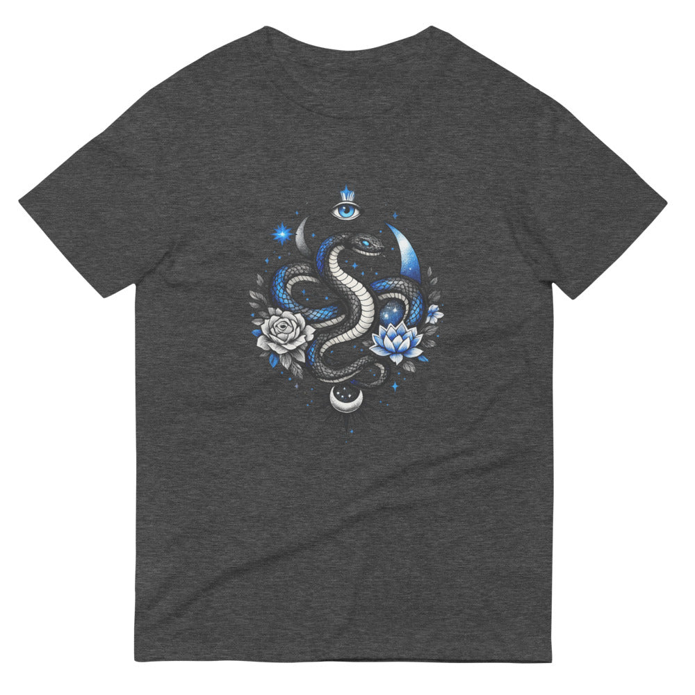 Midnight Lotus Serpent - Heather Dark Grey