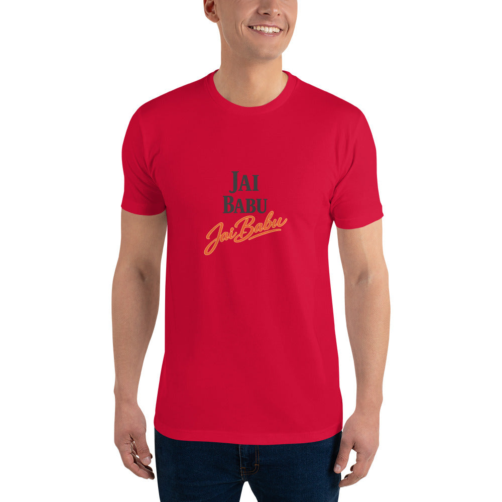 Jai Babu Neon Script Tee - Red