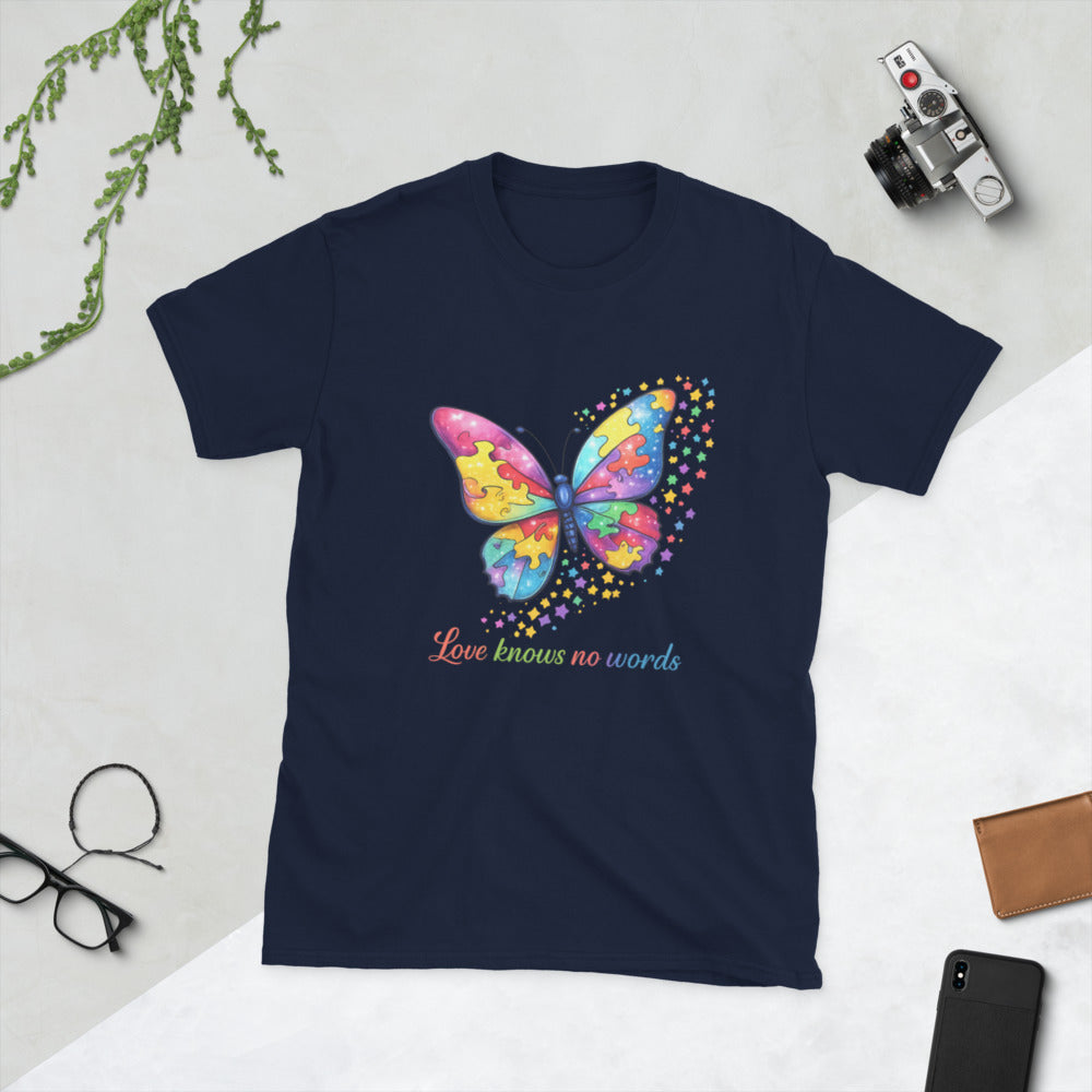 Starlit Rainbow Butterfly - Navy