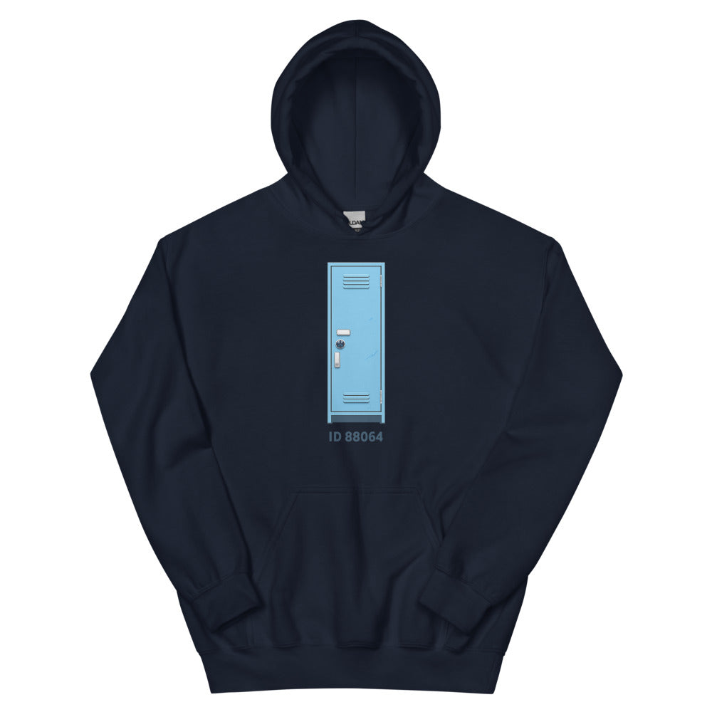Retro Blue Locker Hoodie ID 88064 - Navy