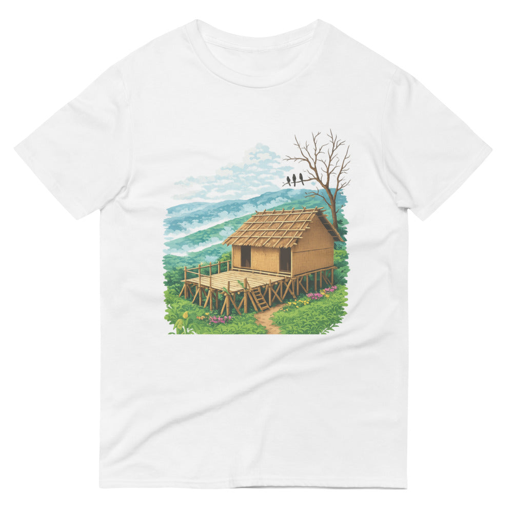 Misty Hilltop Bamboo Retreat - White