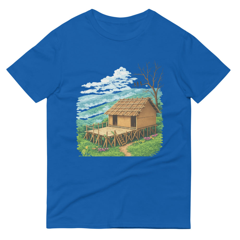 Misty Hilltop Bamboo Retreat - Royal Blue