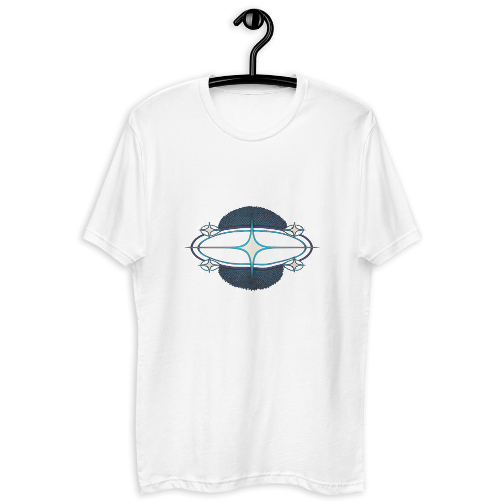 Retro Cosmic Jewel Crest - White