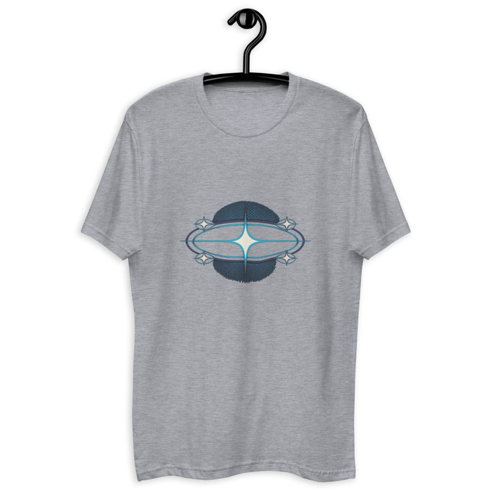 Retro Cosmic Jewel Crest - Heather Grey