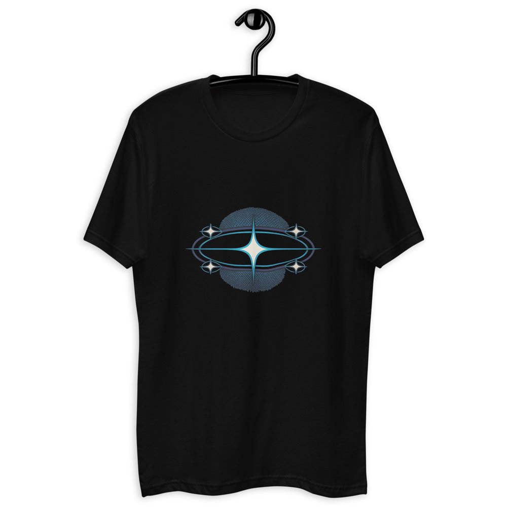 Retro Cosmic Jewel Crest - Black