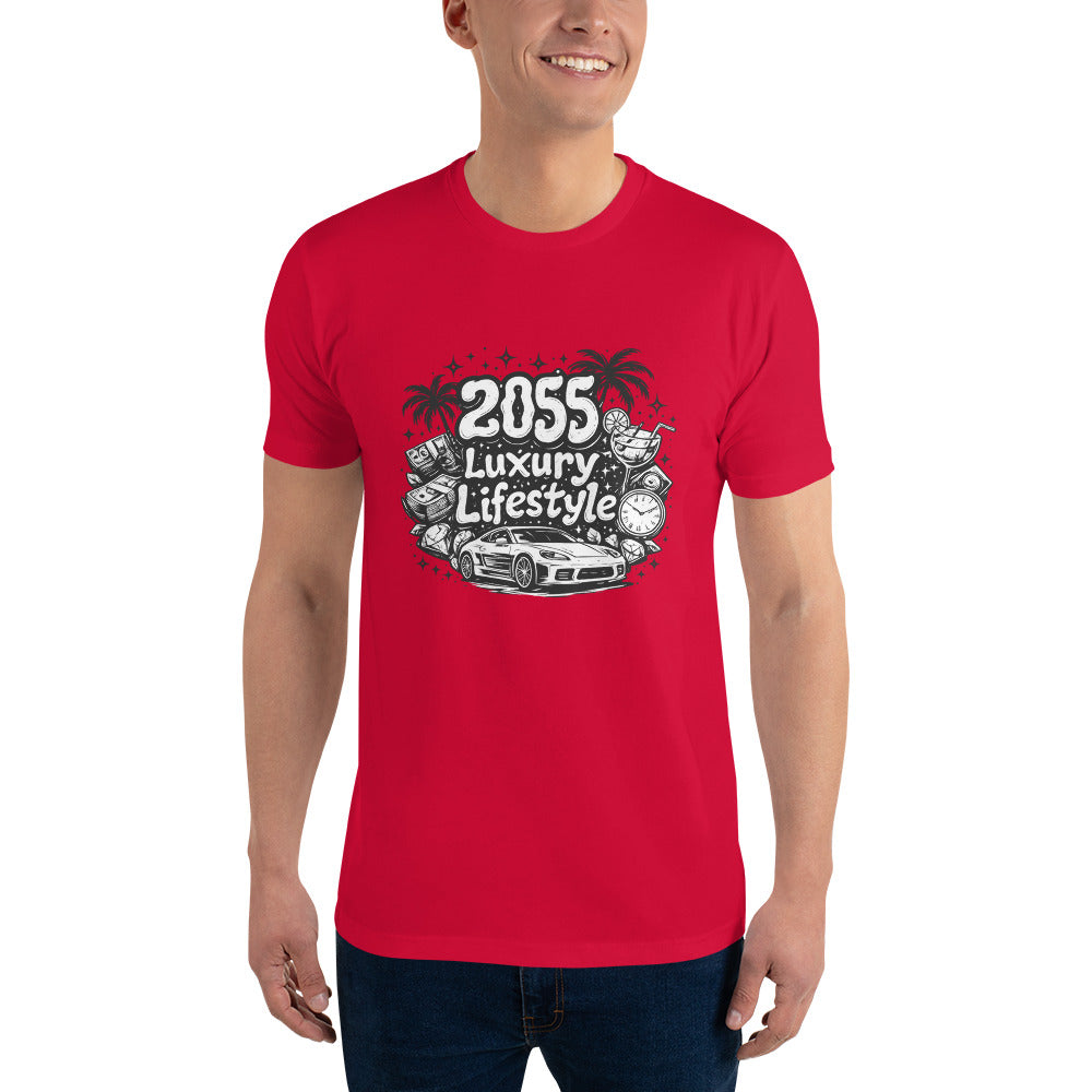 2055 Luxe Lifestyle Tee - Red