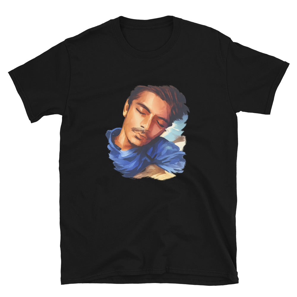 Serene Blue Dreamscape - Black