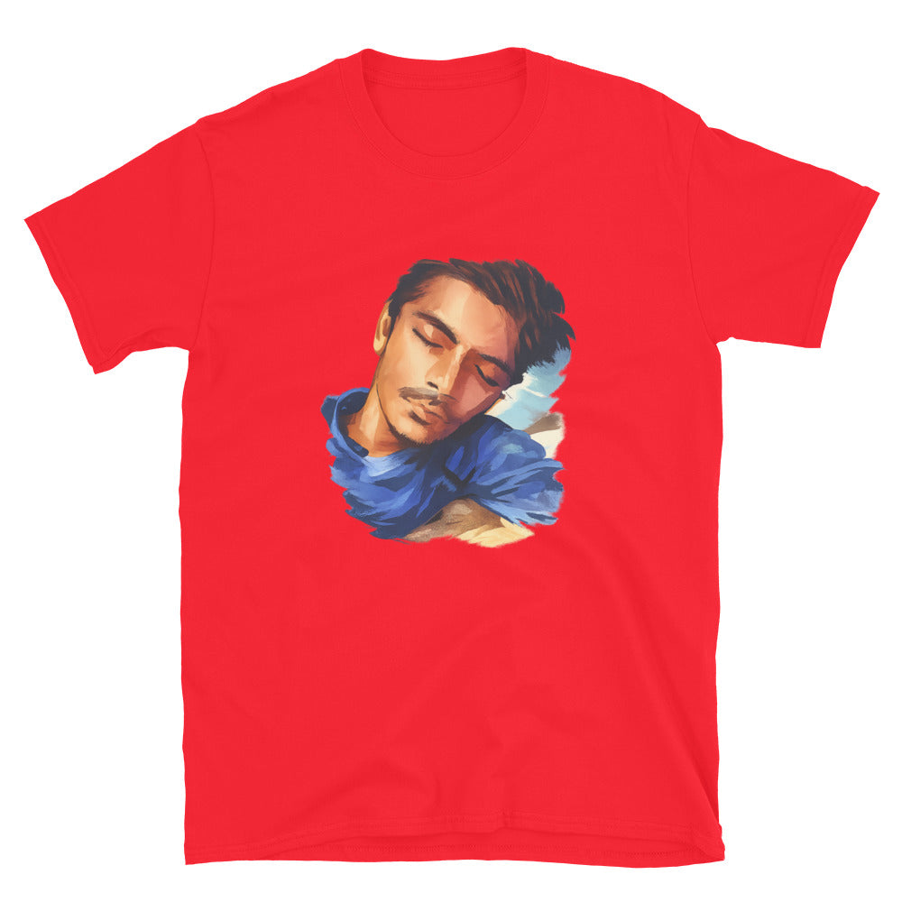 Serene Blue Dreamscape - Red