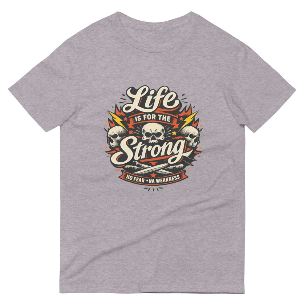 Fearless Strength Skull Crest - Heather Grey