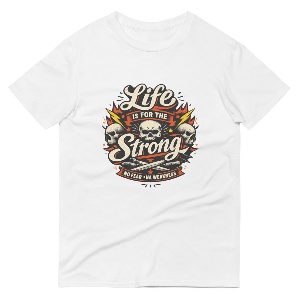 Fearless Strength Skull Crest - White