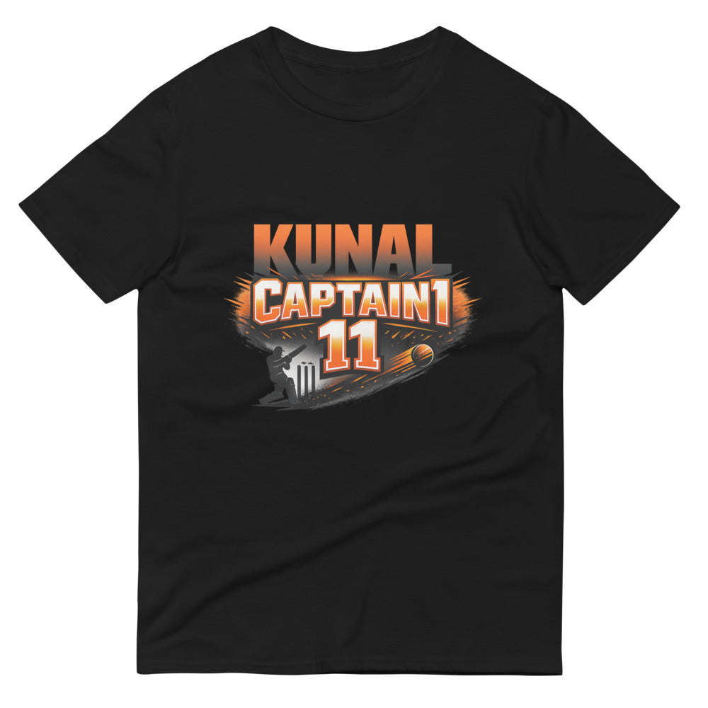 Kunal Captain 11 Blaze Cricket Tee - Black