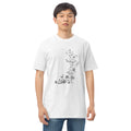 Midnight Floral Cascade - White