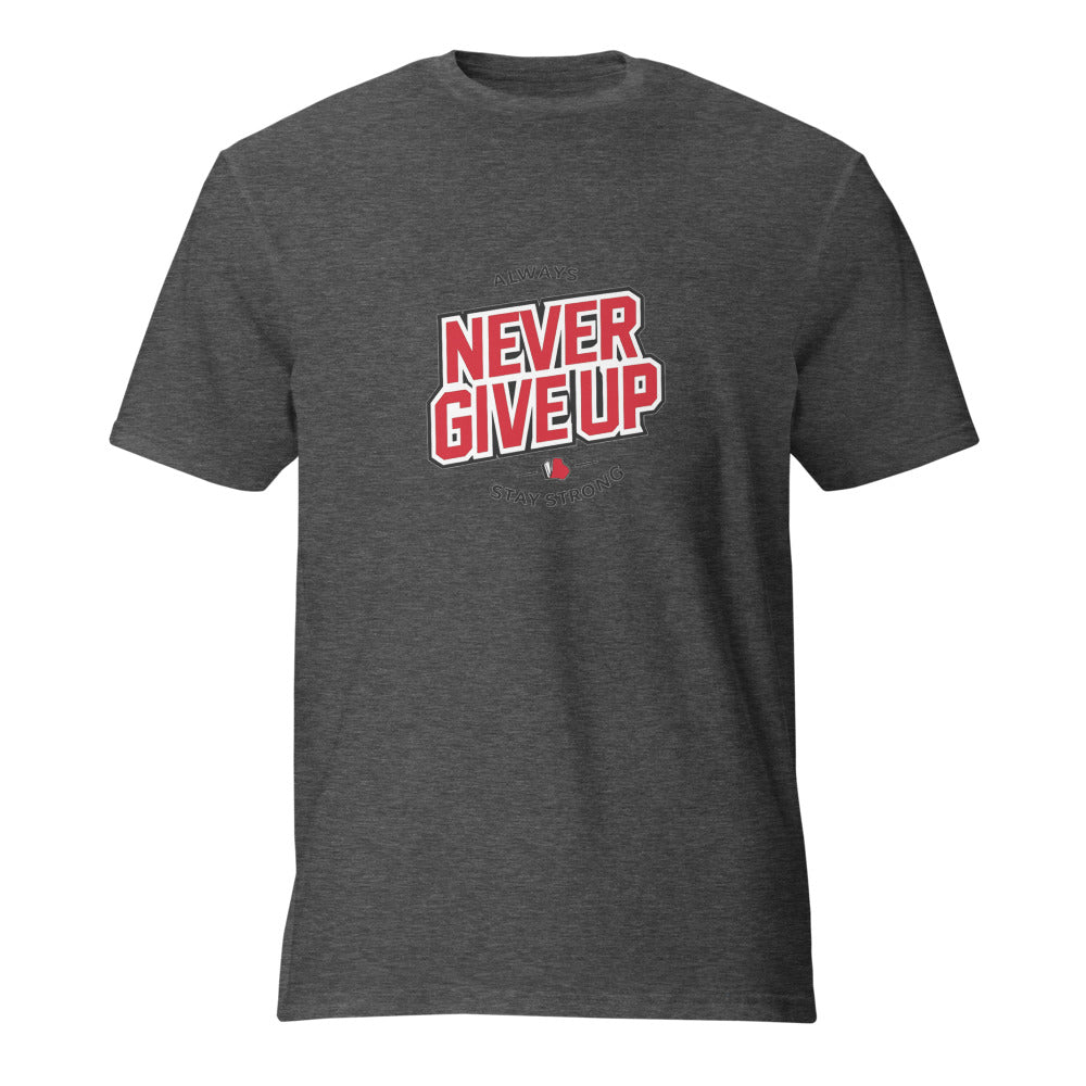 Crimson Resolve Motivational Badge - Heather Dark Grey