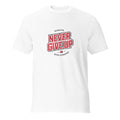 Crimson Resolve Motivational Badge - White