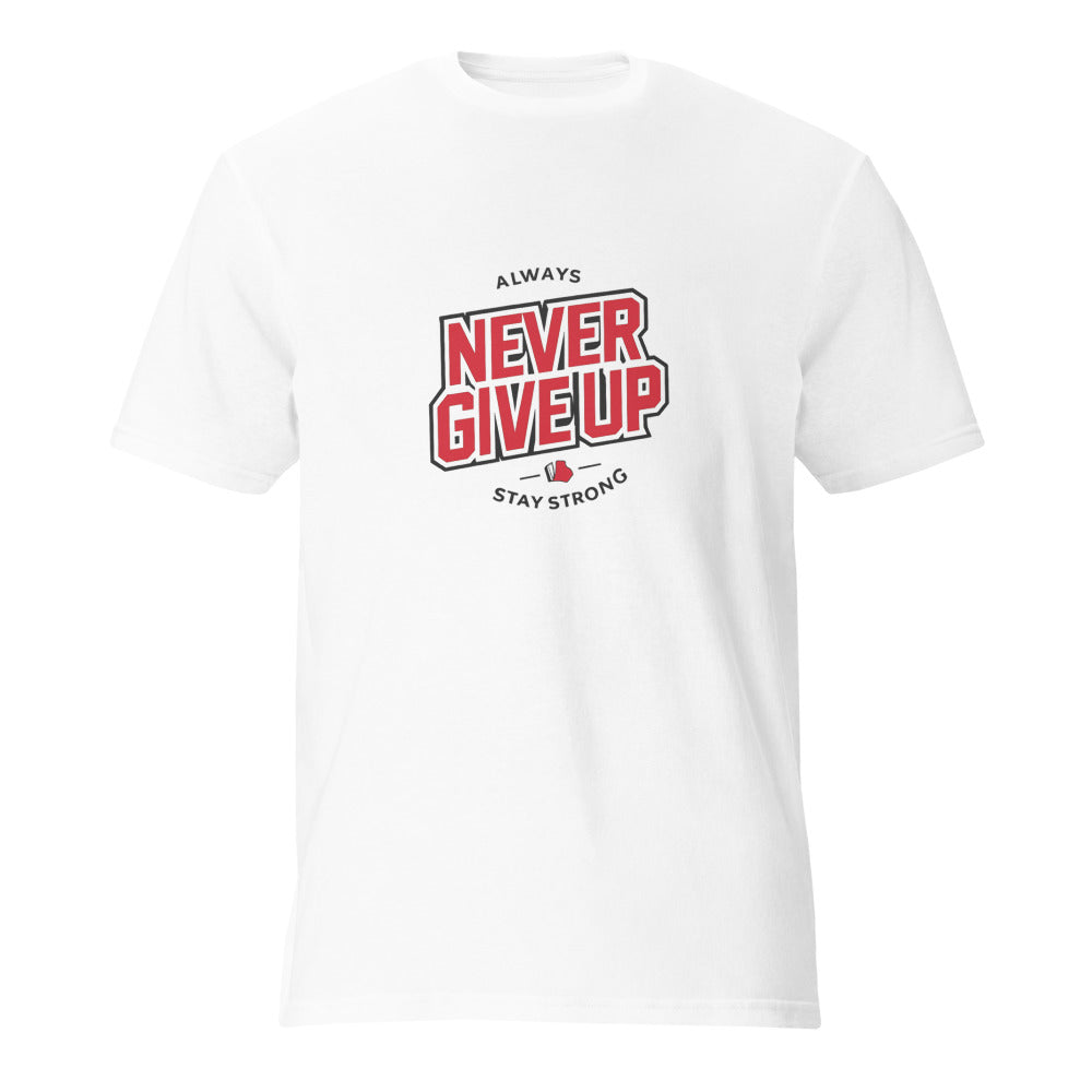 Crimson Resolve Motivational Badge - White