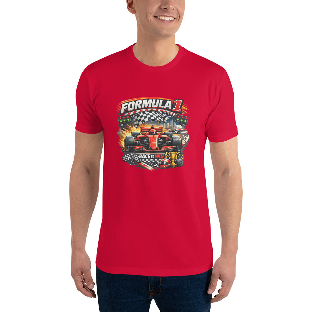 Crimson Apex Racing Art - Red