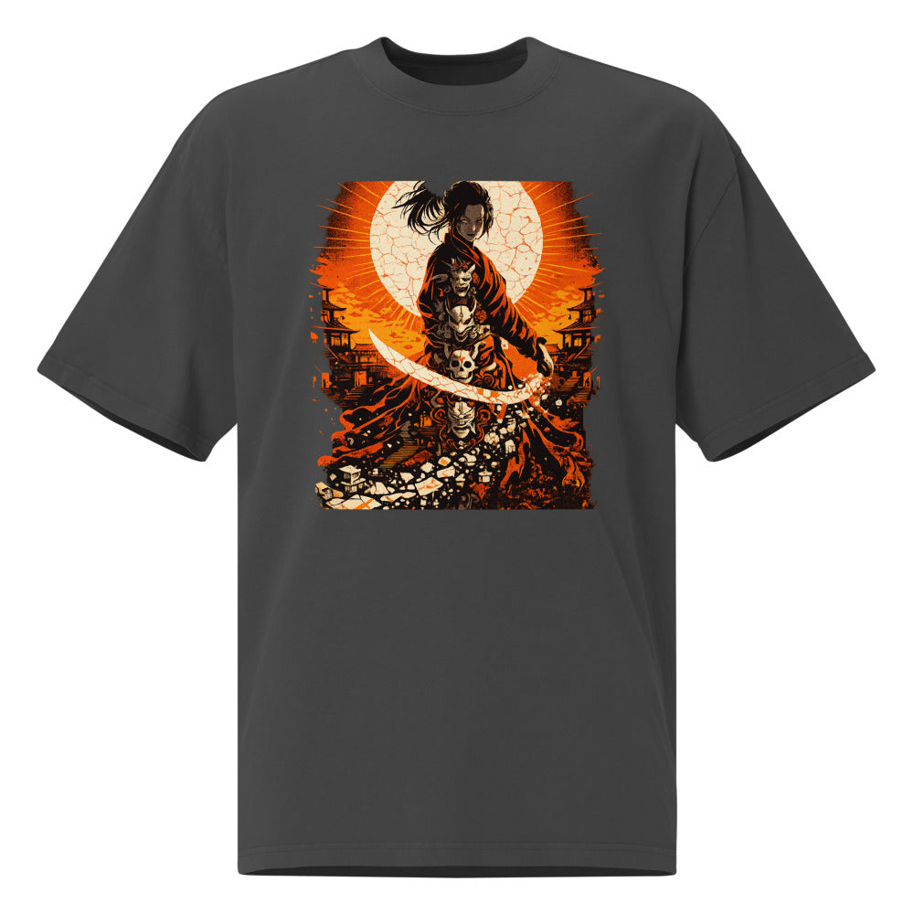 Porcelain Dawn Samurai - Faded Black