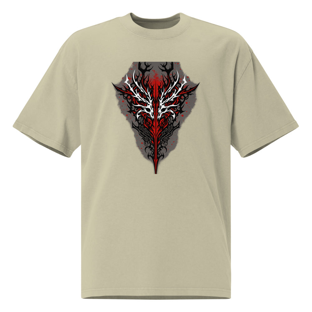 Crimson Stag Crest - Faded Eucalyptus