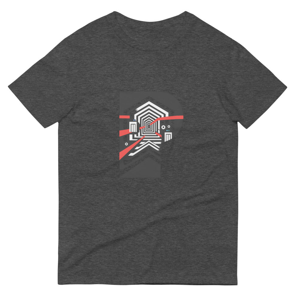 Red Ribbon Chevron Portal - Heather Dark Grey