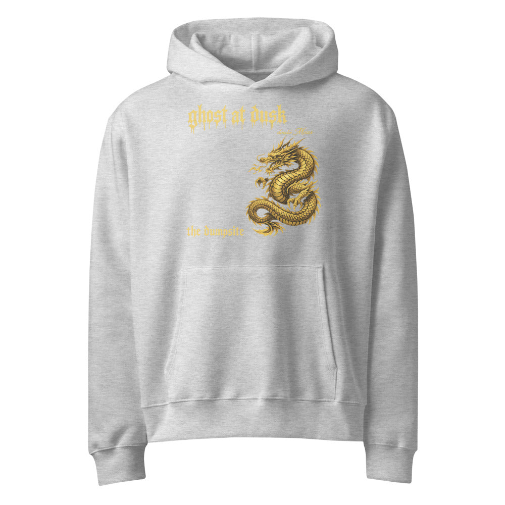 Gilded Dusk Dragon Hoodie - Athletic Heather