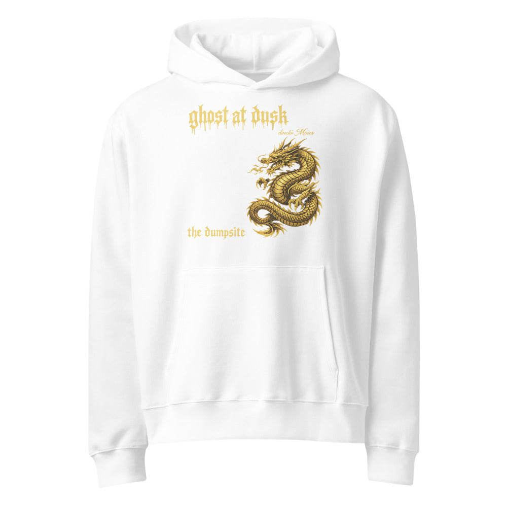 Gilded Dusk Dragon Hoodie - White