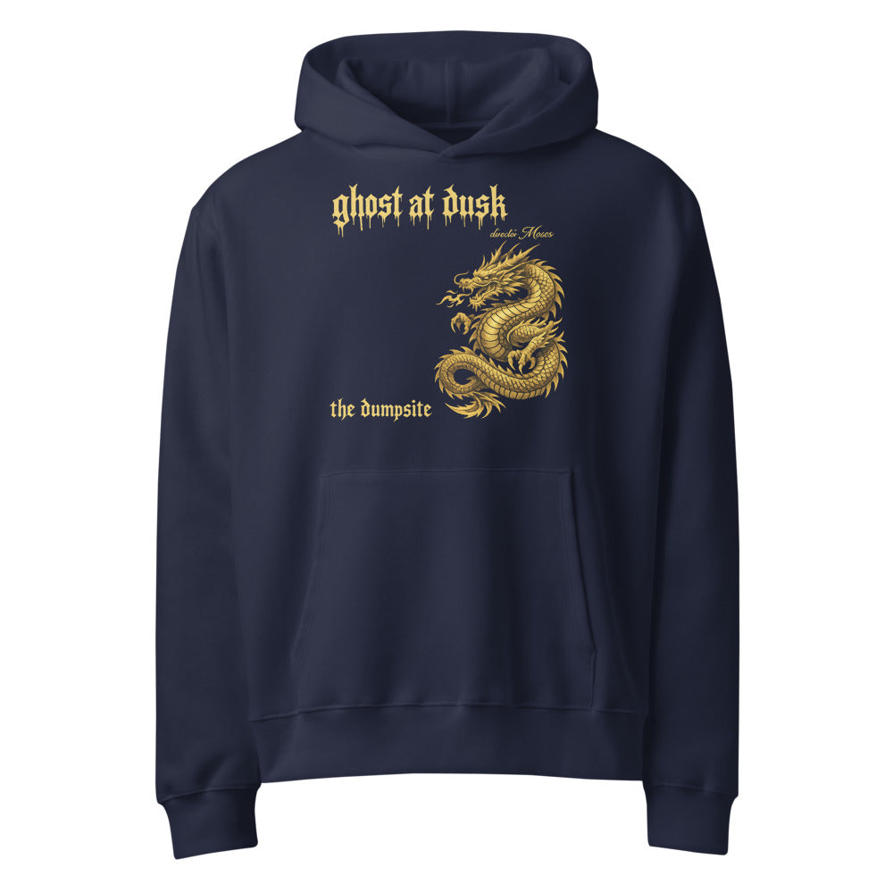 Gilded Dusk Dragon Hoodie - Navy