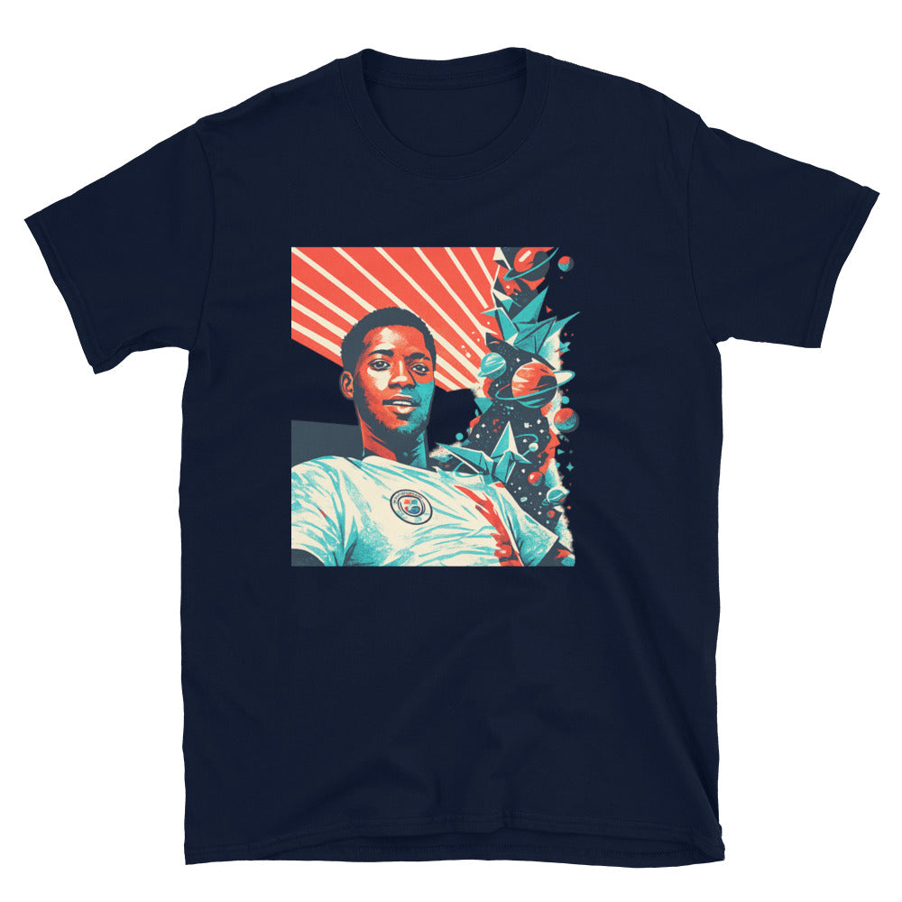 Radiant Origami Cosmos Portrait - Navy