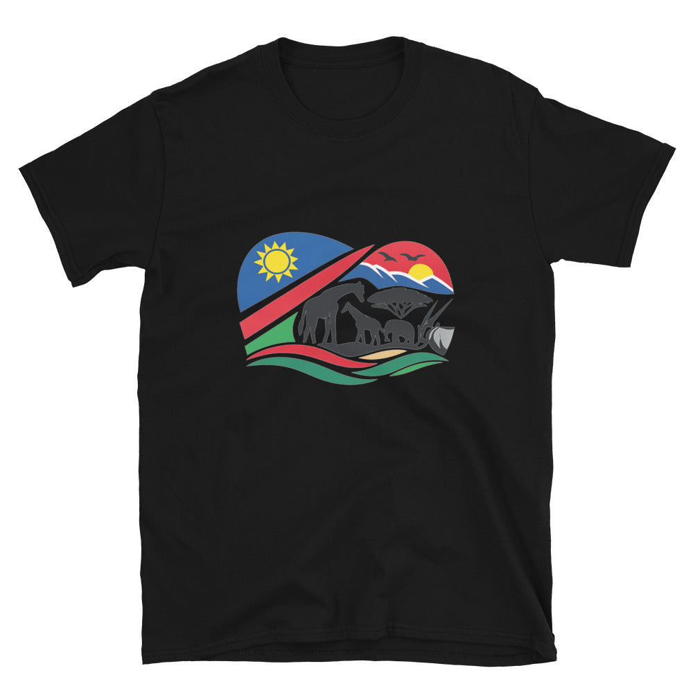 Namibian Wildscape Sunset - Black