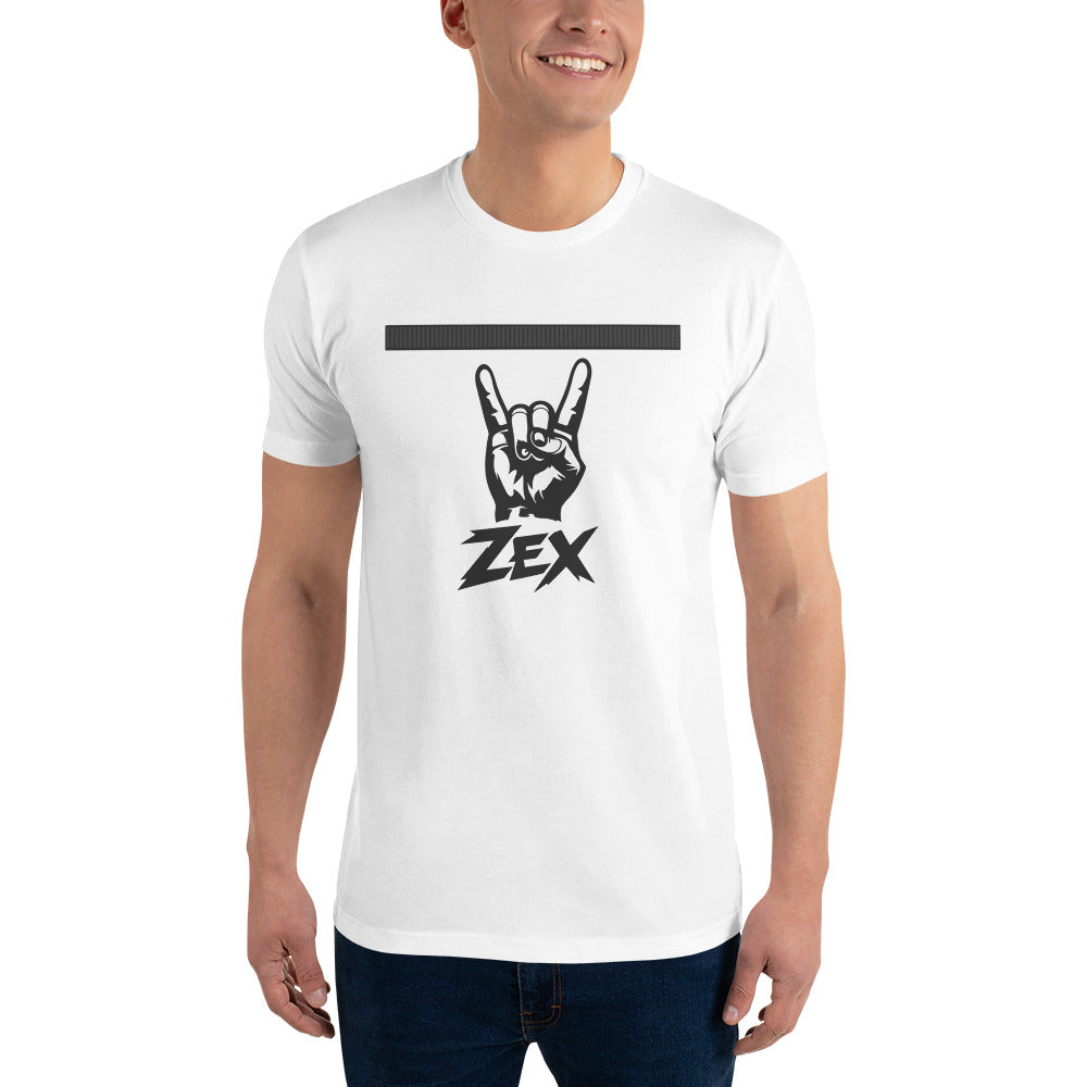Obsidian Rock Horns Emblem - White