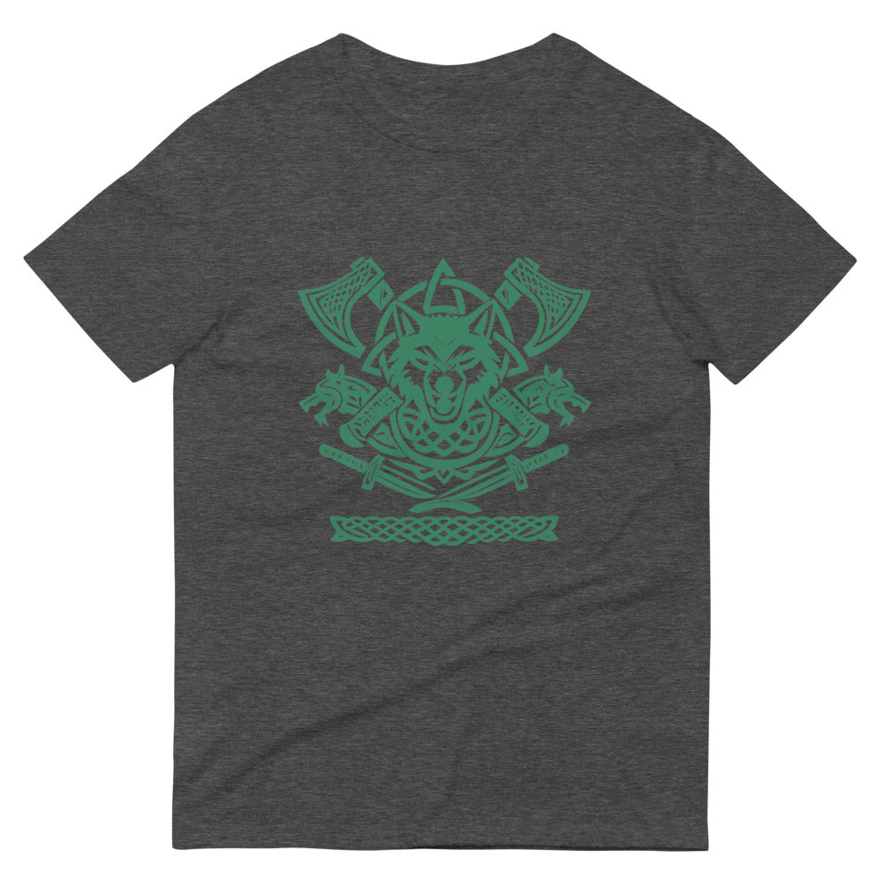 Emerald Wolf Clan Crest - Heather Dark Grey