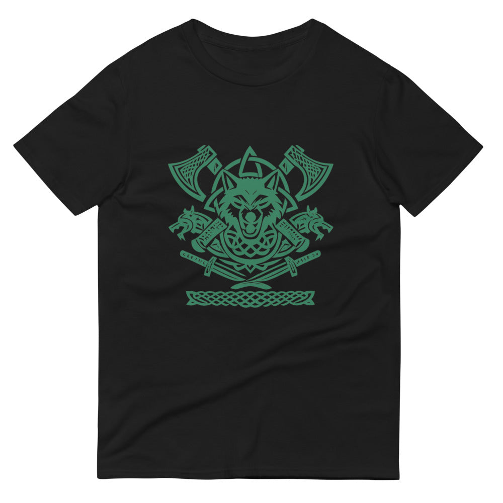 Emerald Wolf Clan Crest - Black