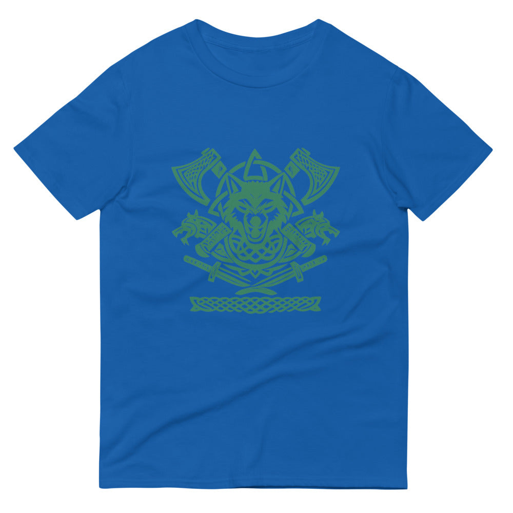 Emerald Wolf Clan Crest - Royal Blue
