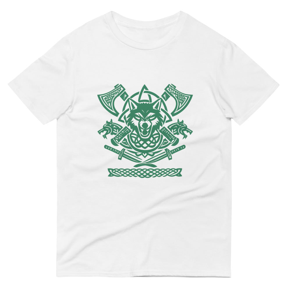 Emerald Wolf Clan Crest - White