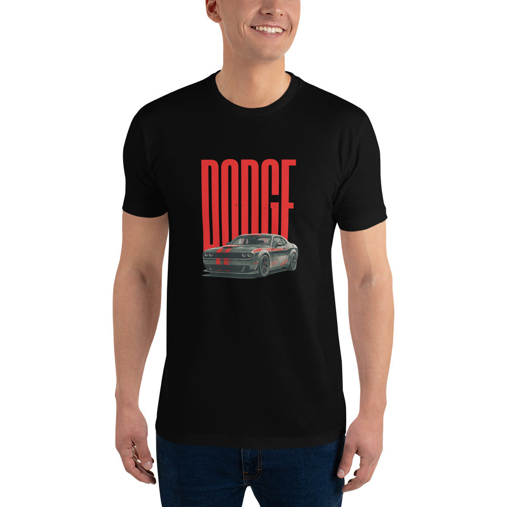 Crimson Stripe Muscle Machine - Black